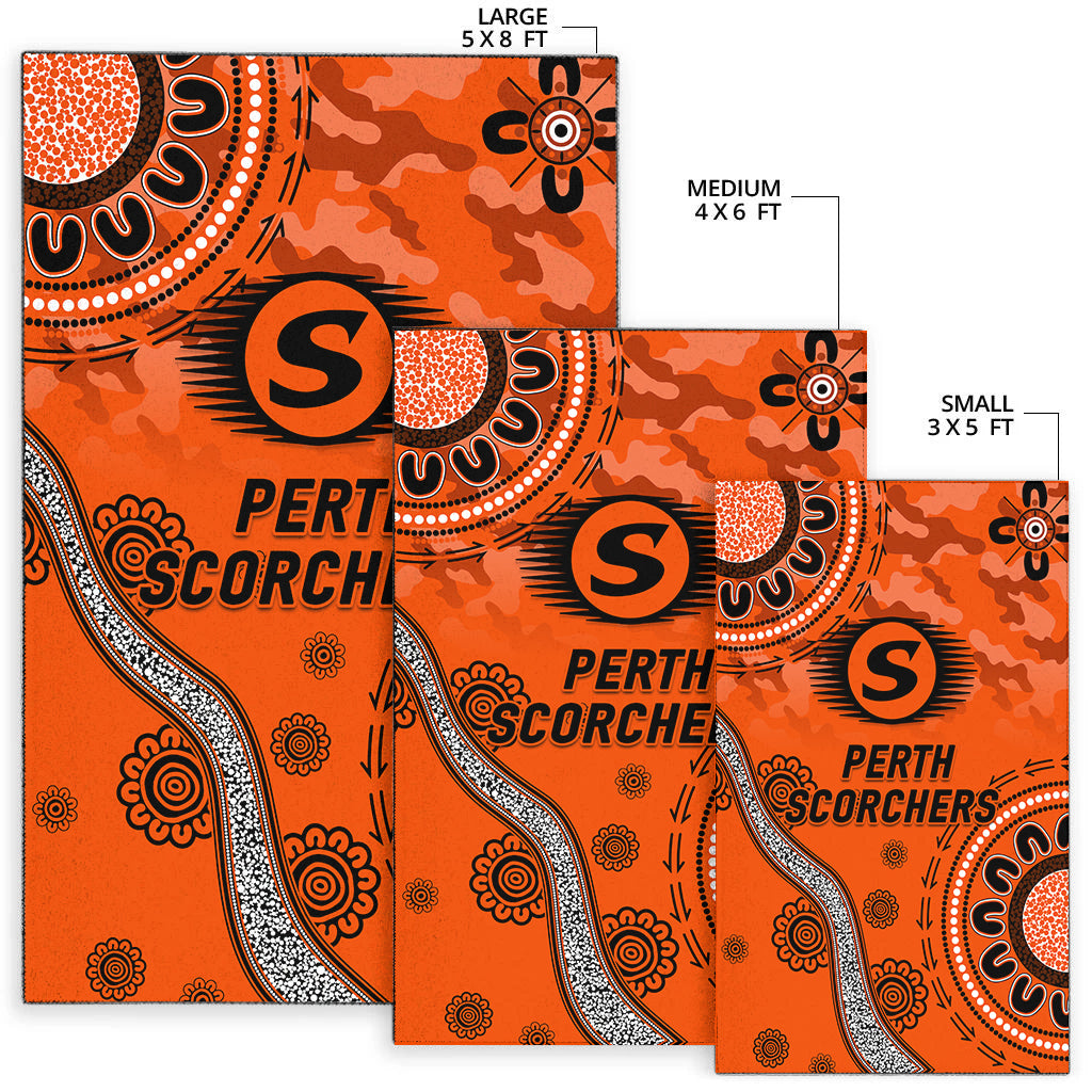 Perth Scorchers ANZAC Day Aboriginal Area Rug - - Vibe Hoodie Shop