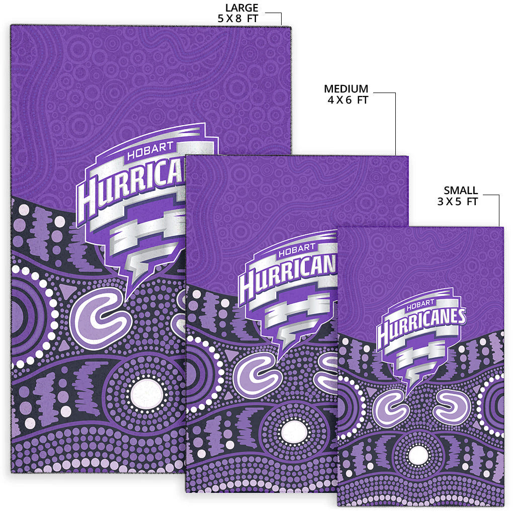 Hobart Hurricanes Area Rug - Aboriginal Style Of Dot - - Vibe Hoodie Shop