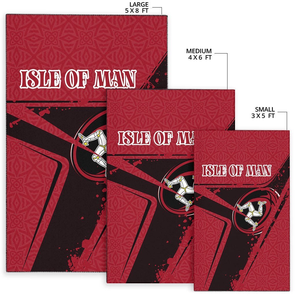 Isle Of Man Rugby Area Rug - Isle Of Man Rugby - Vibe Hoodie Shop