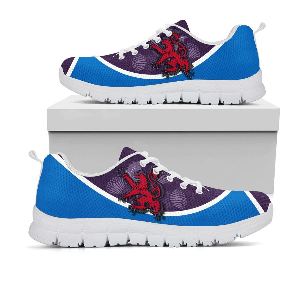 Scotland Sneakers - Scottish Flag and Lion - Vibe Hoodie Shop