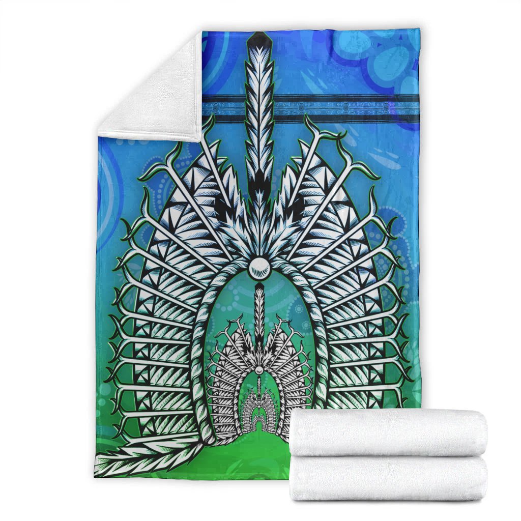 Blanket - Turtle Background With Dhari Mask - Vibe Hoodie Shop