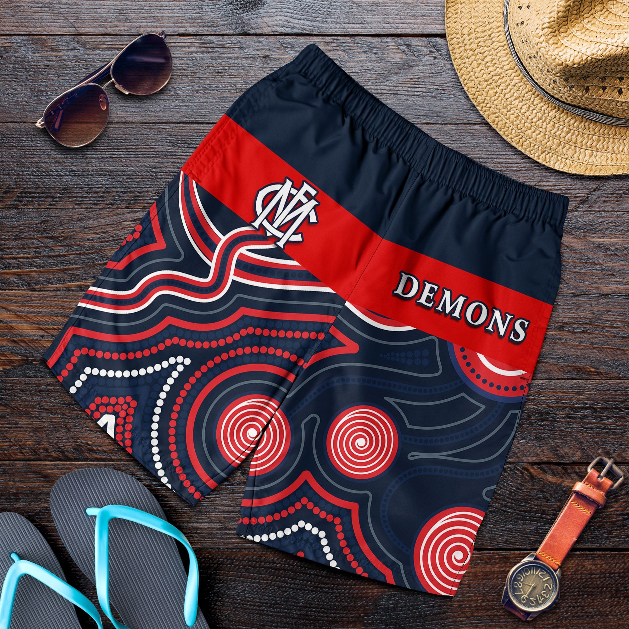 Melbourne Demons 2021 Men Shorts - We are the Champions - Vibe Hoodie Shop