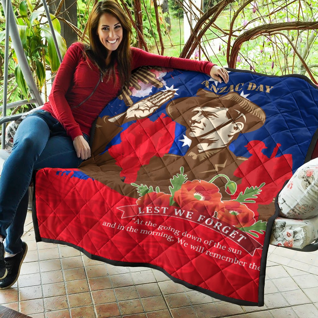 Premium Quilts - AANZAC Australia Remember Them - Vibe Hoodie Shop