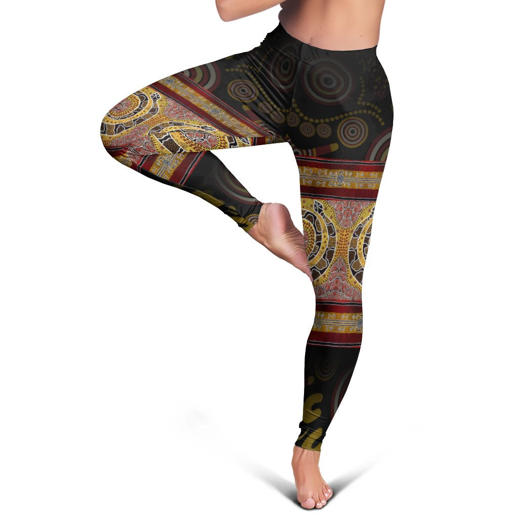 Australia Leggings - Snake Dot Panting Art - Vibe Hoodie Shop