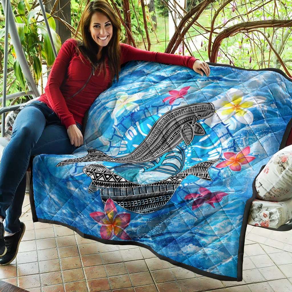 Vibe Hoodie Australia Torres Strait Premium Quilt - Sea, Dhari And Dolphin - BN25 - RLT20 - Vibe Hoodie Shop