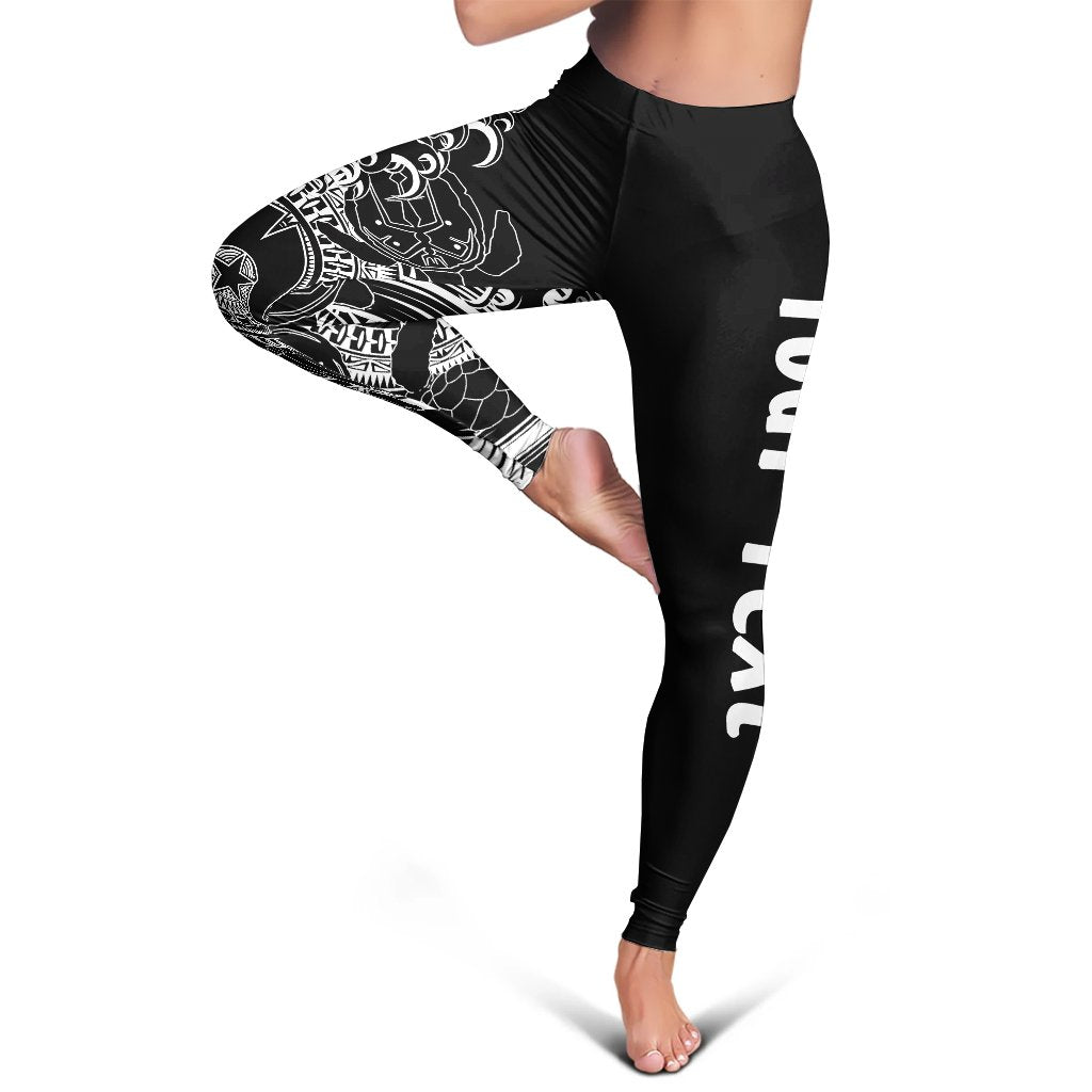 Custom Aboriginal Leggings, Torres Strait Islands in Wave (Black) - Vibe Hoodie Shop