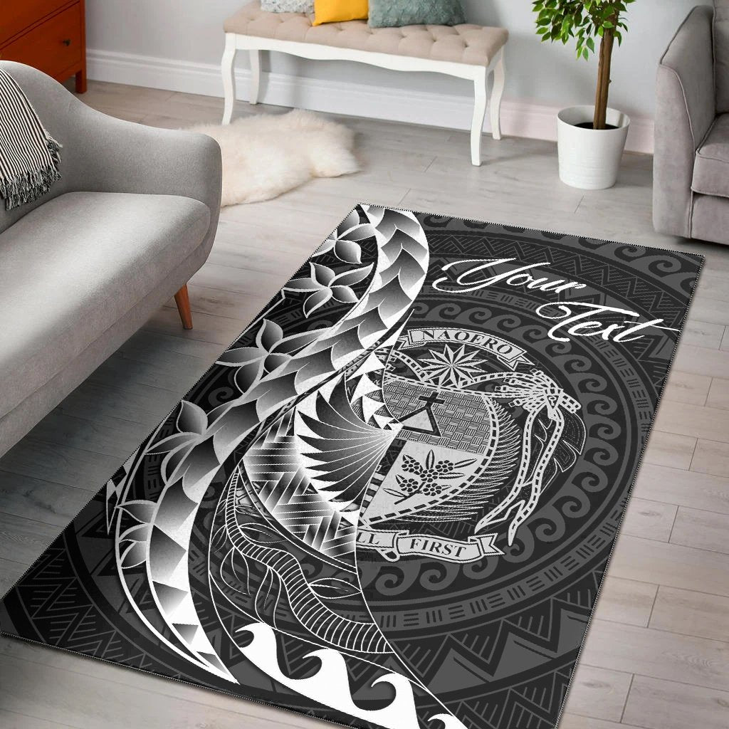 Nauru Area Rug - Custom Personalised Polynesian Pattern Style - Vibe Hoodie Shop