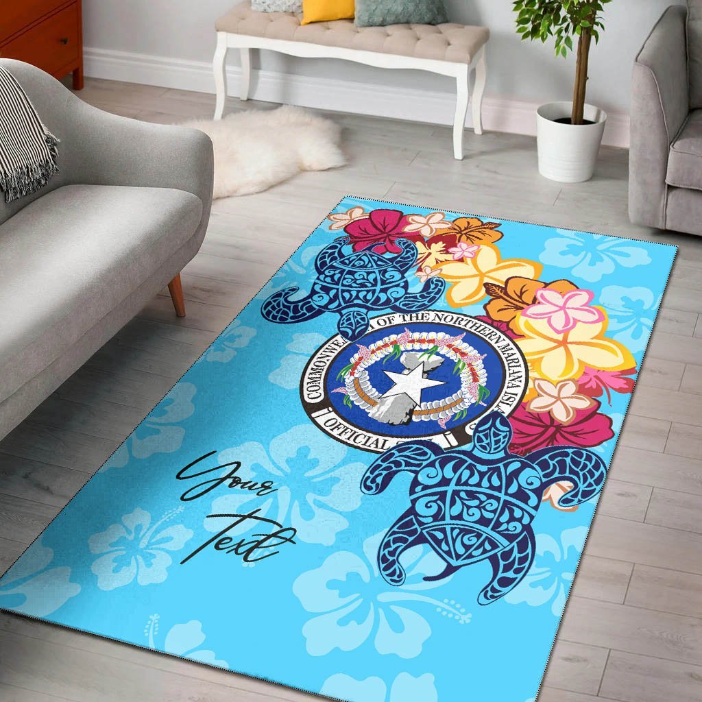 Northern Mariana Islands Area Rug - Custom Personalised Tropical Style - Vibe Hoodie Shop