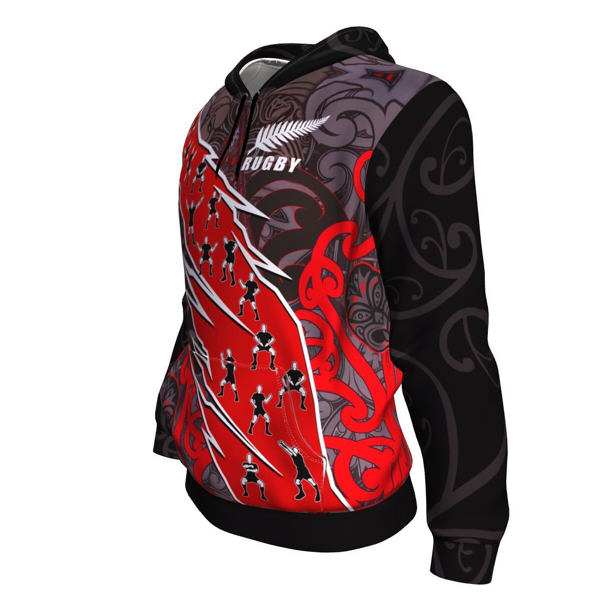 New Zealand Maori Rugby Hoodie - Vibe Hoodie Shop