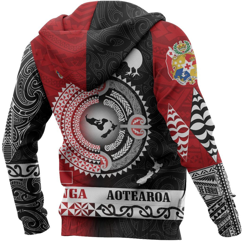 Tonga Aotearoa Zipper Hoodie - Vibe Hoodie Shop