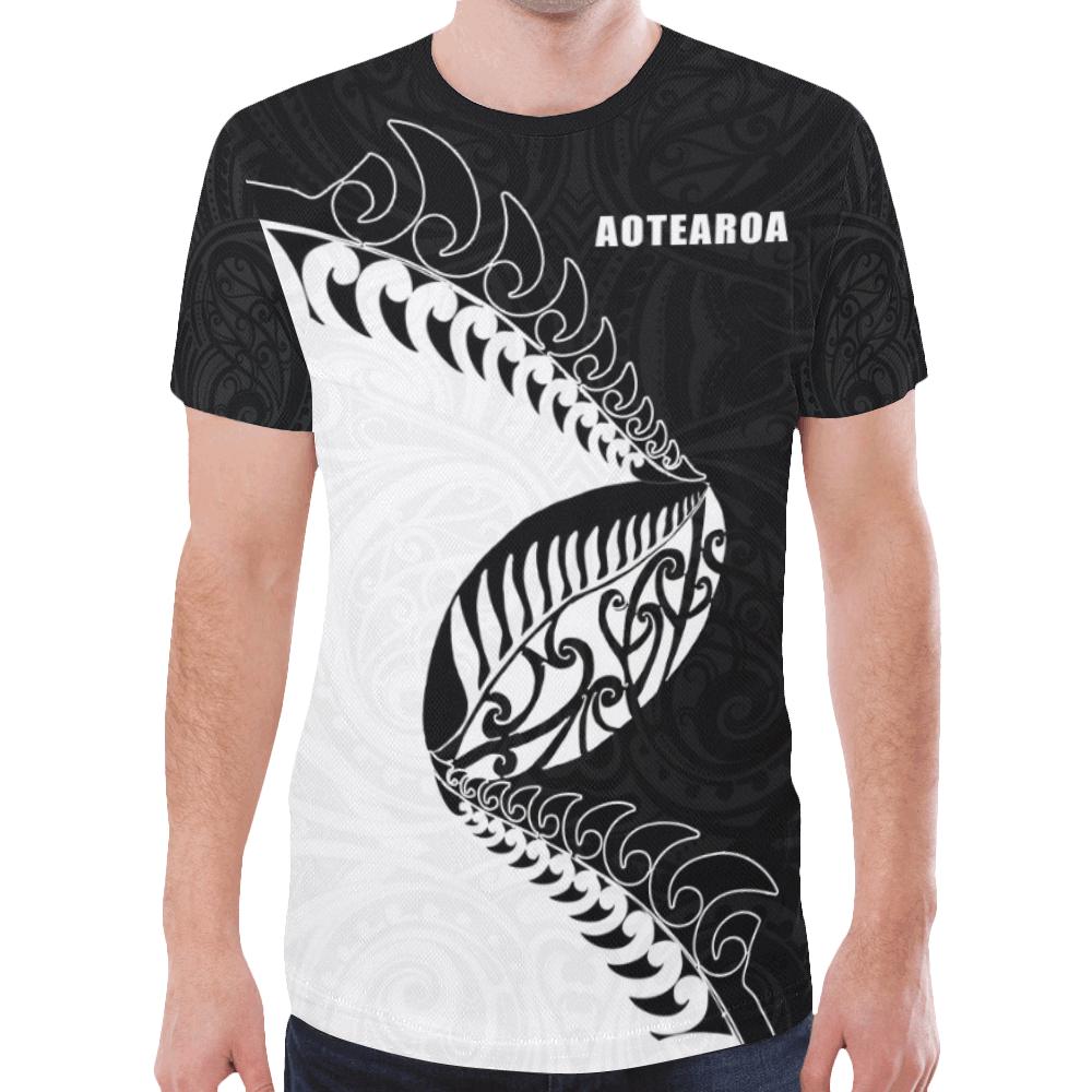 New Zealand Rugby Shirt, Aotearoa Maori Rugby Fern T shirt - Vibe Hoodie Shop