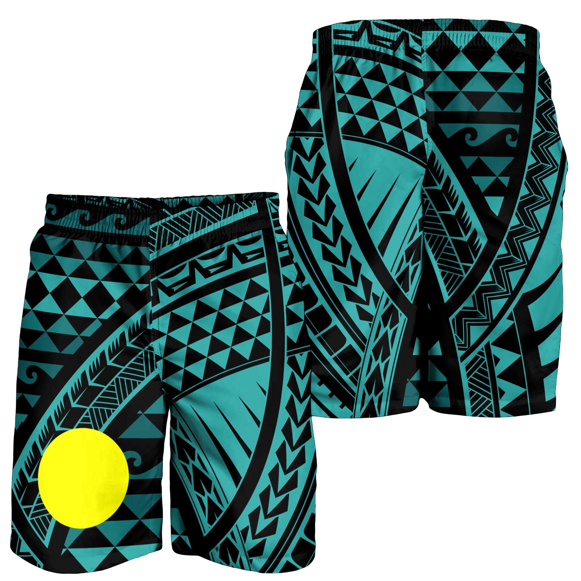 Palau Men's Short - Tribal Seamless Pattern - Vibe Hoodie Shop