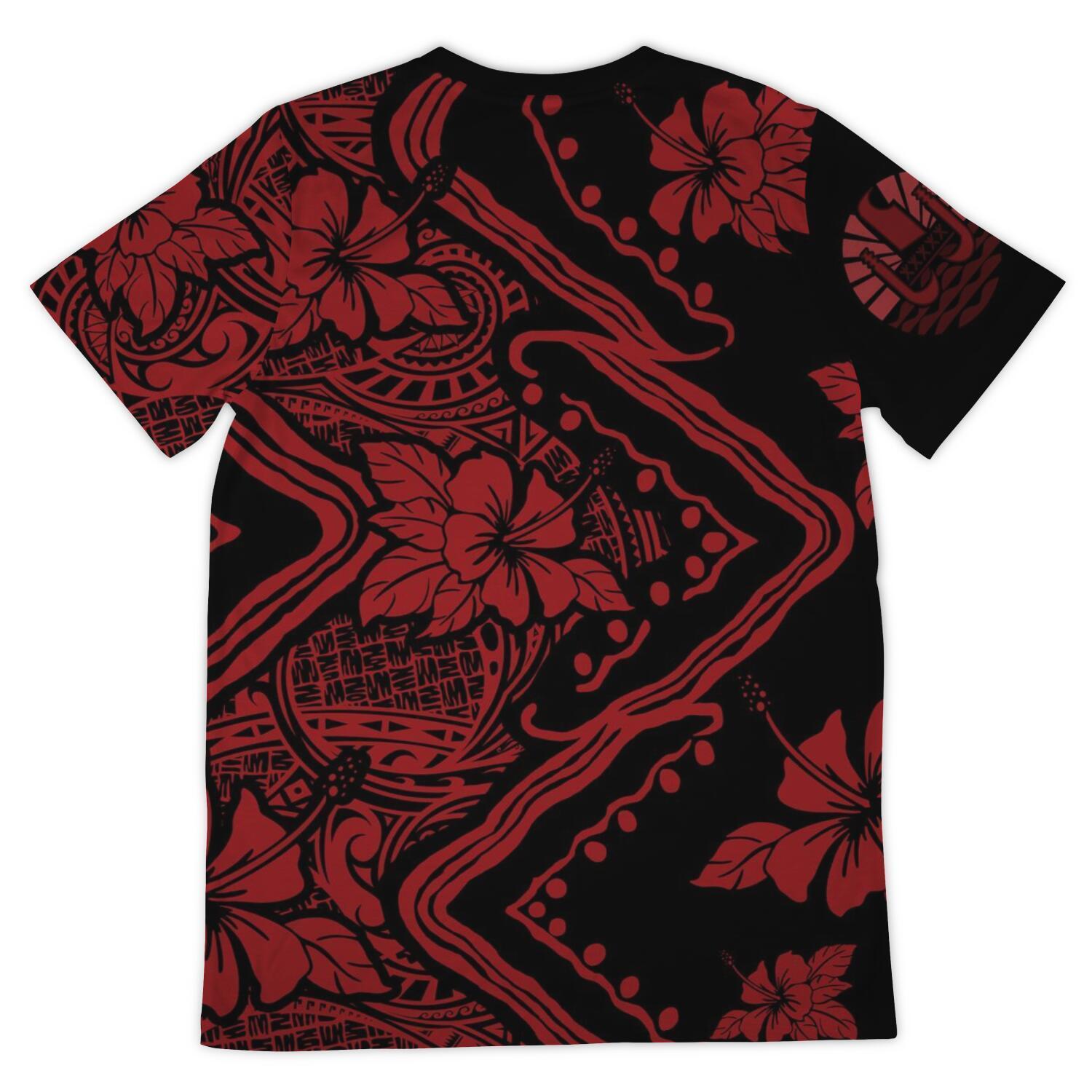 Tahiti T shirt Hibiscus Polynesian - Vibe Hoodie Shop