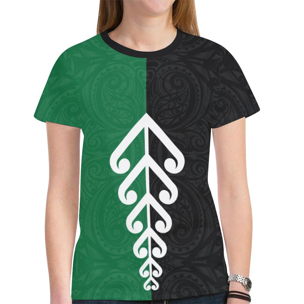 New Zealand Silver Fern Style T shirts - Vibe Hoodie Shop