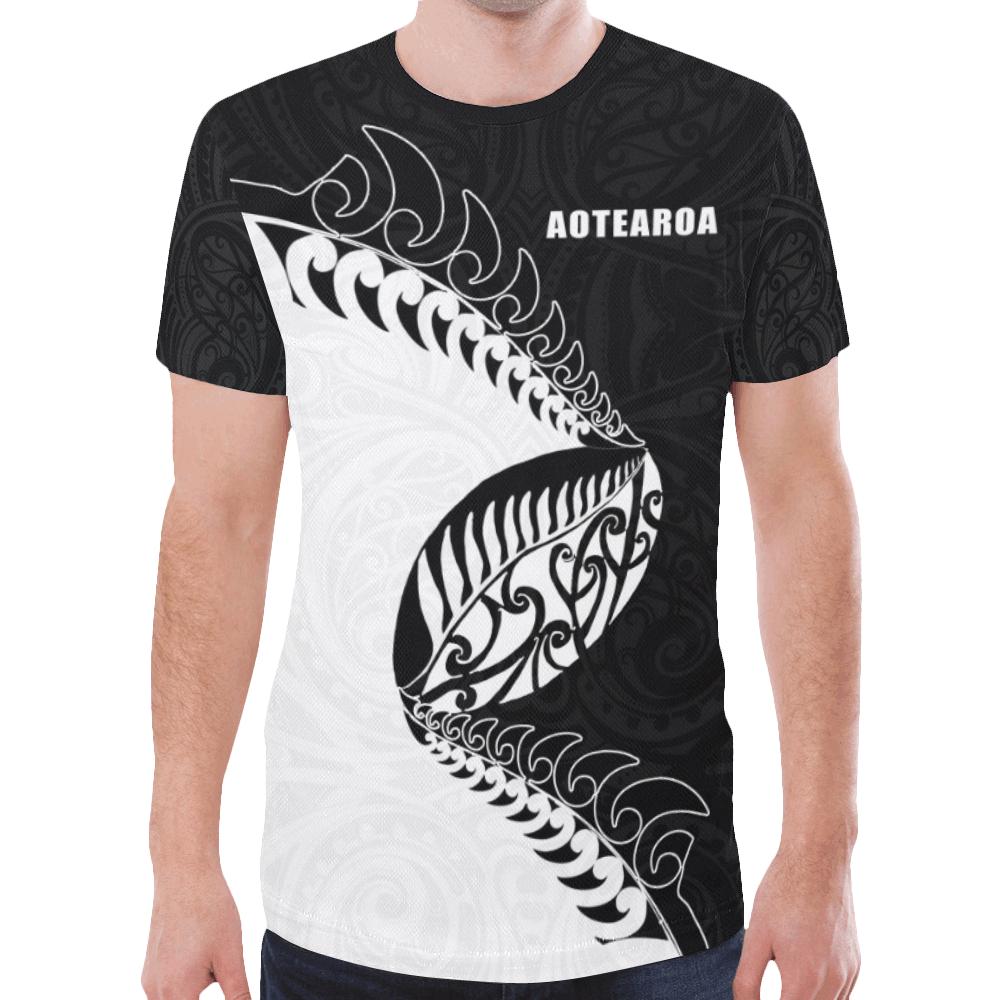 New Zealand Rugby Shirt, Aotearoa Maori Rugby Fern T shirt - Vibe Hoodie Shop