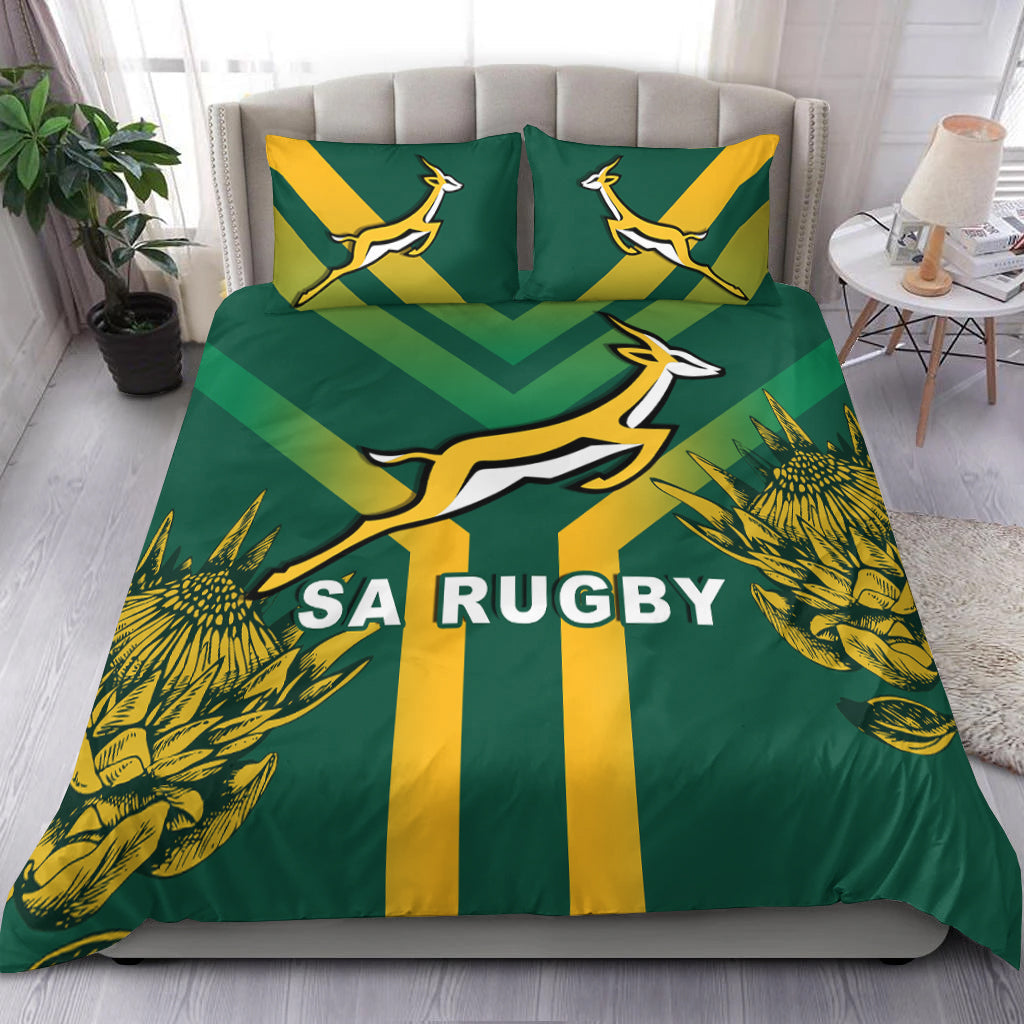 South Africa Rugby 2021 Bedding Set Bokke Version Special - Vibe Hoodie Shop