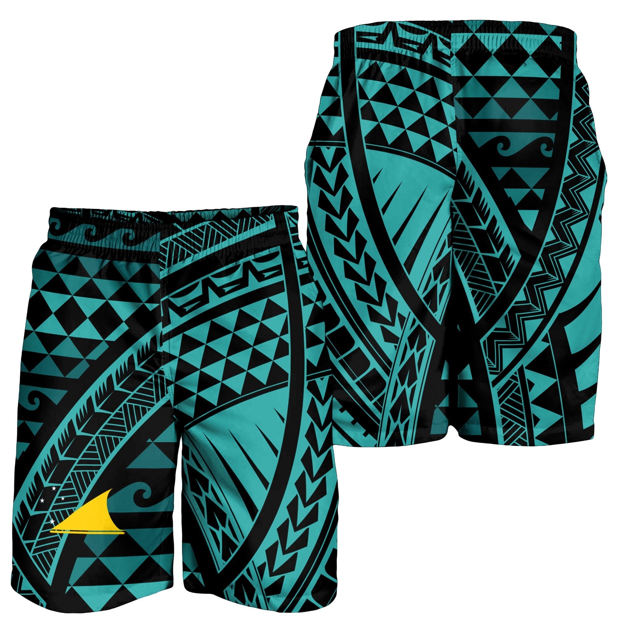 Tokelau Men's Short - Tribal Seamless Pattern - Vibe Hoodie Shop