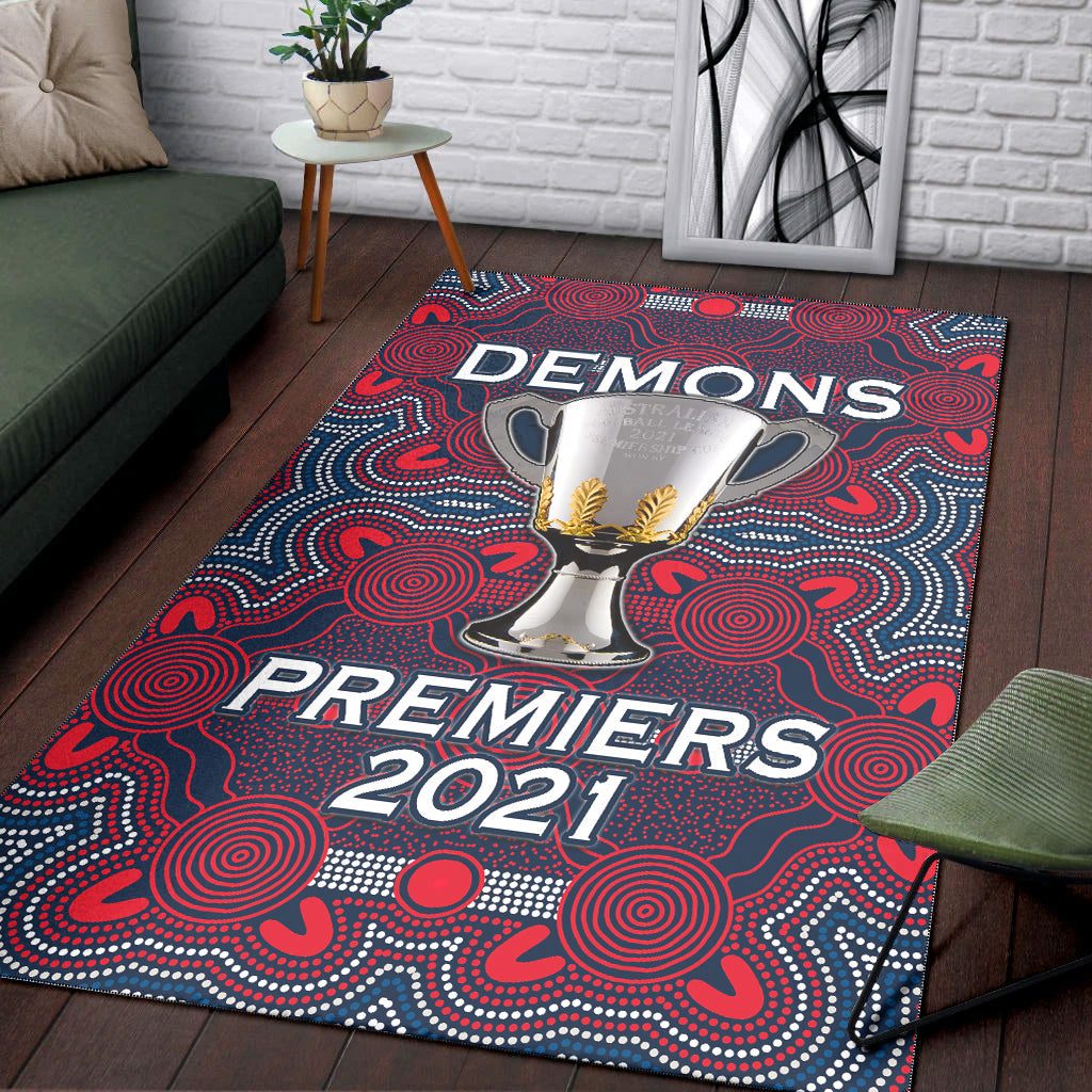 Demons Indigenous Area Rug Premiers 2021 Champion - Vibe Hoodie Shop