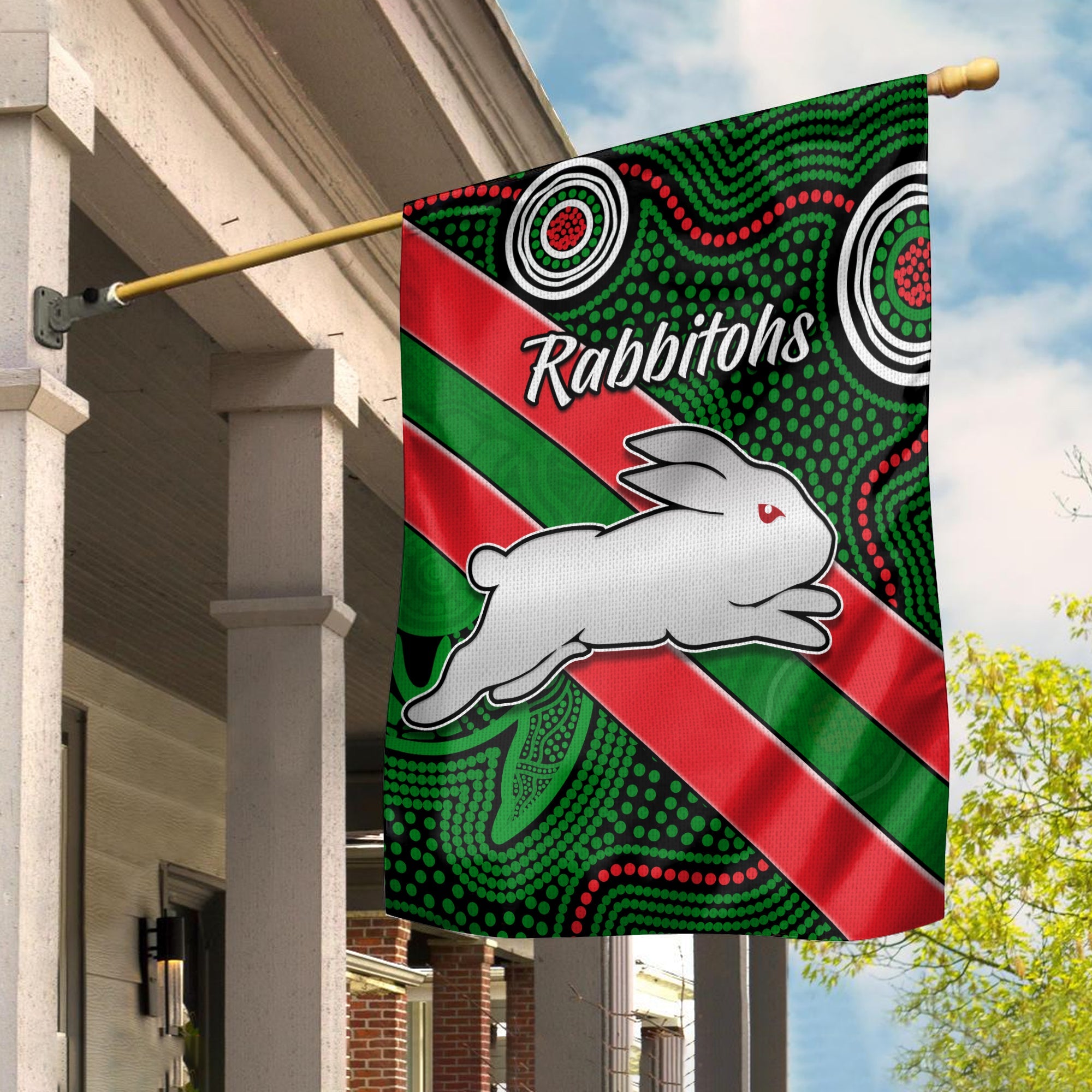 Rabbitohs Indigenous Flag Brave - Vibe Hoodie Shop