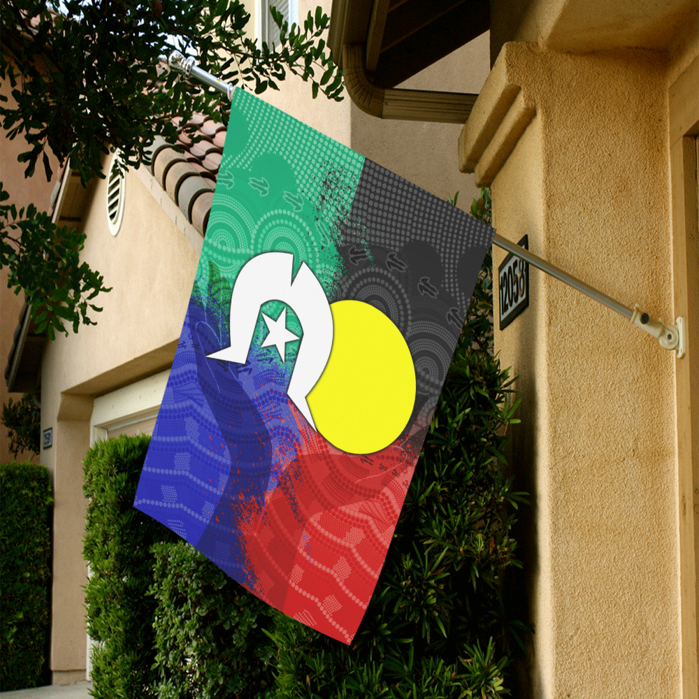 NAIDOC Week Flag With Aboriginal Patterns - Vibe Hoodie Shop