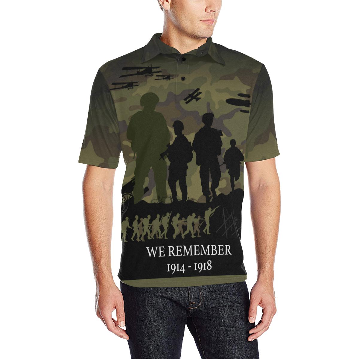Polo Shirt - ANZAC Shirt Lest We Forget Ver05 - Unisex - Vibe Hoodie Shop