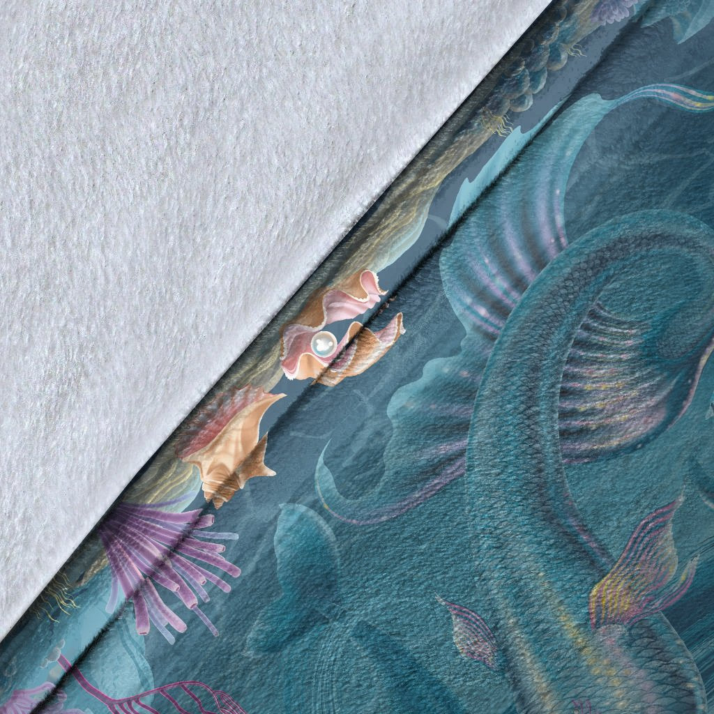 Blankets - Australia Beautiful Mermaid With Dolphin - Vibe Hoodie Shop