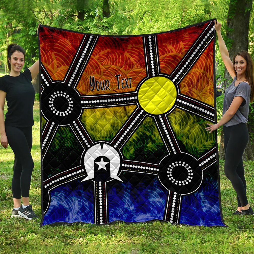 Custom NAIDOC Week 2021 Quilt, Aboriginal Geometric Style - Vibe Hoodie Shop