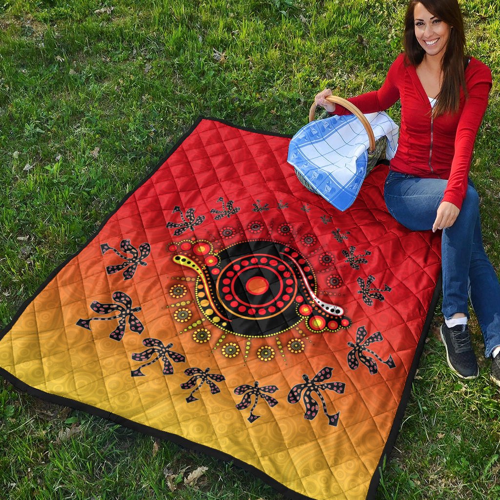 Aboriginal Premium Quilt - Circle Pattern - Vibe Hoodie Shop