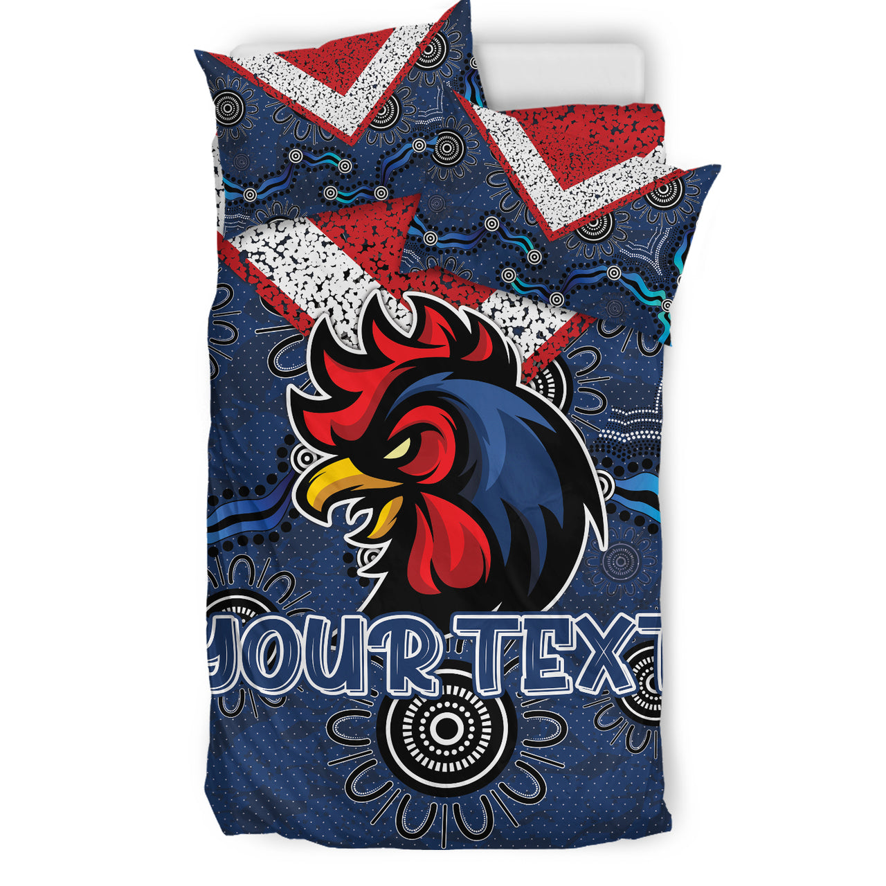 Roosters Rugby Bedding Set - Super Roosters Bedding Set RLT13 - Vibe Hoodie Shop