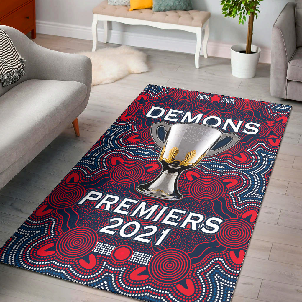 Demons Indigenous Area Rug Premiers 2021 Champion - Vibe Hoodie Shop