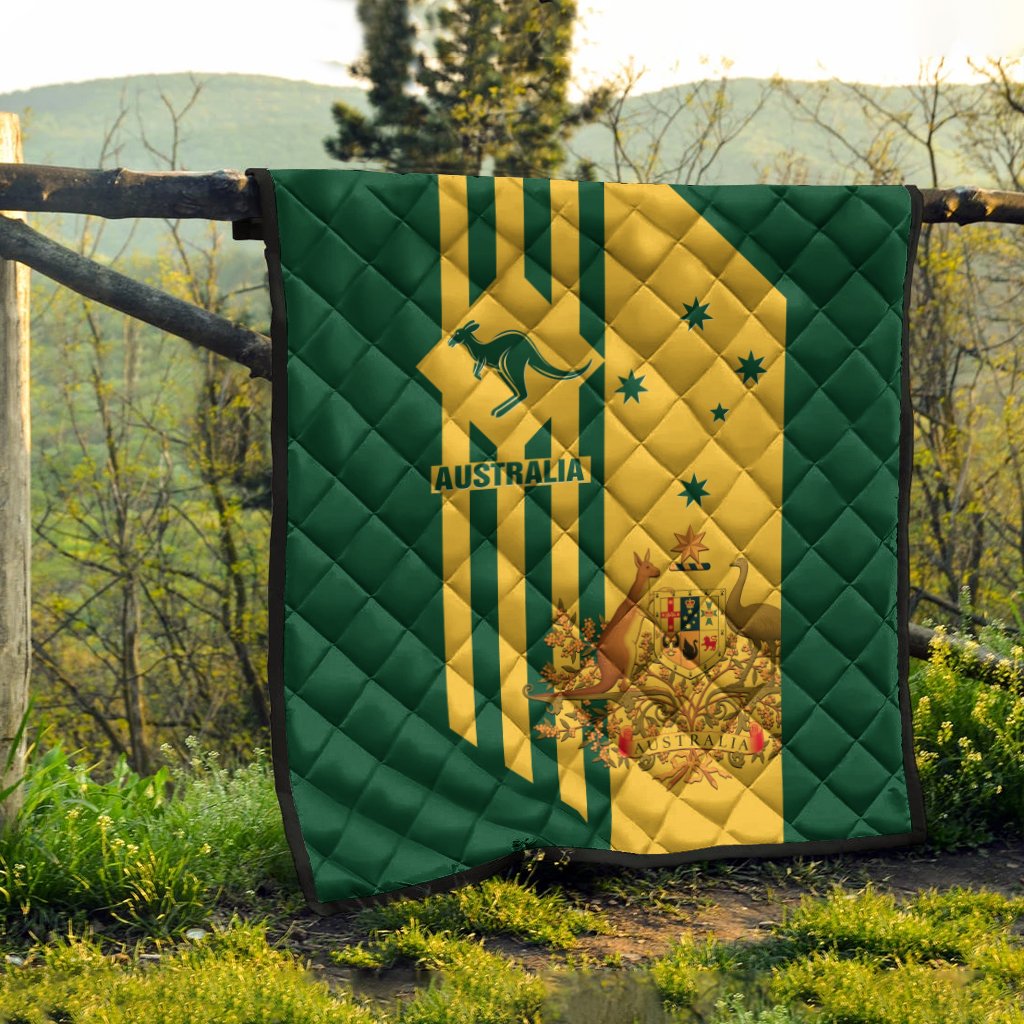 Premium Quilts - Australia Kangaroo Sign National Color - Vibe Hoodie Shop