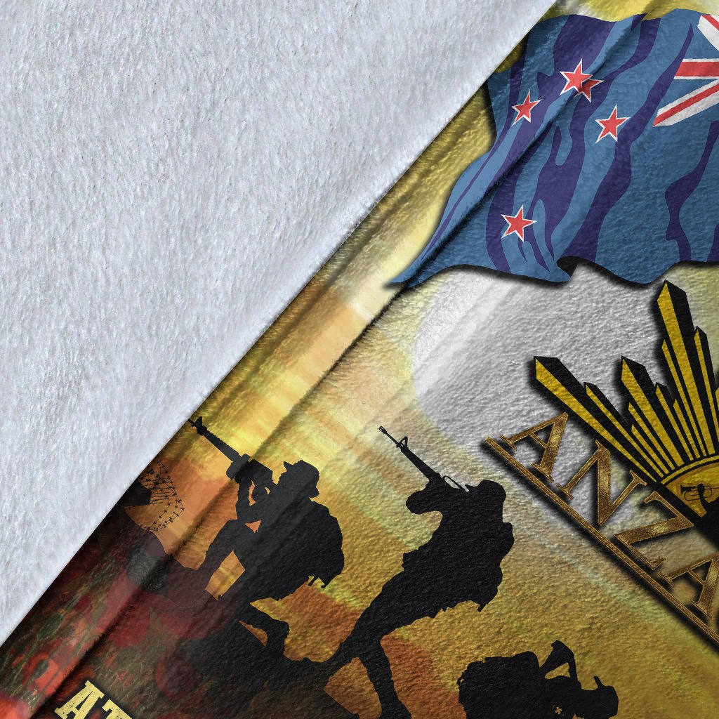 ANZAC Premium Blanket - Australian and New Zealand Army Corps - Vibe Hoodie Shop