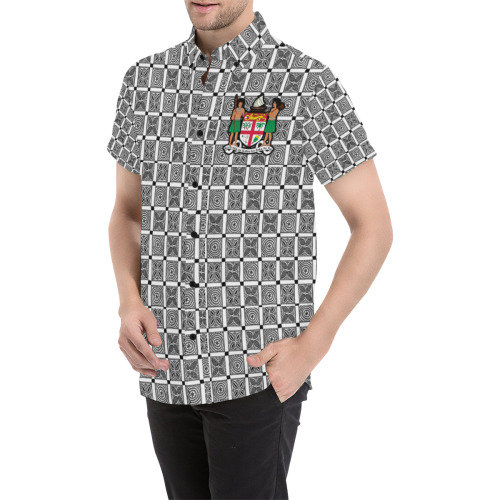 Tapa Moresquares Shop Coat Of Arms Short Sleeve Shirt - Vibe Hoodie Shop