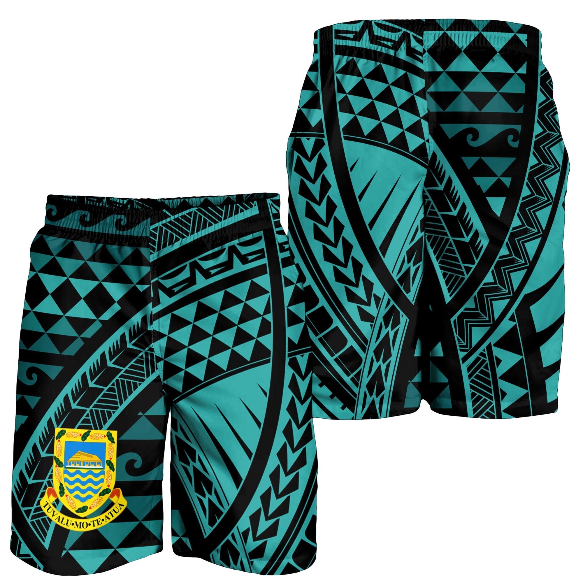 Tuvalu Men's Short - Tribal Seamless Pattern - Vibe Hoodie Shop