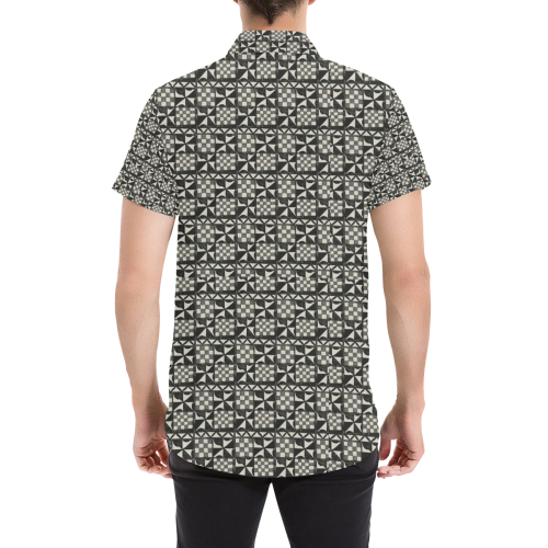 Tapa Flat All Over Print Short Sleeve Shirt - Vibe Hoodie Shop