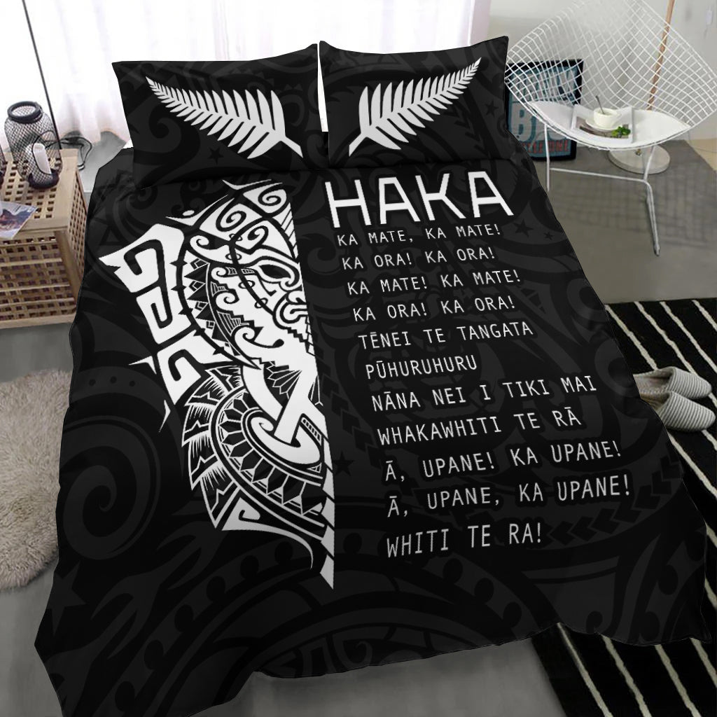 New Zealand Rugby Bedding Set Haka mix Ta Moko Version 02 - Vibe Hoodie Shop