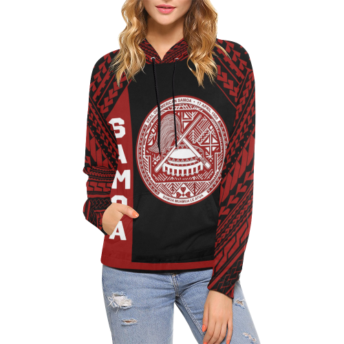 Seal Of American Samoa All Over Hoodie - Vibe Hoodie Shop