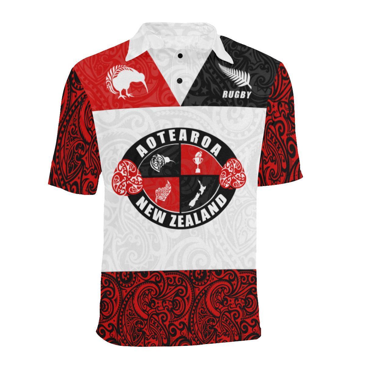 New Zealand Aotearoa Rugby Champion Polo T shirt - Vibe Hoodie Shop