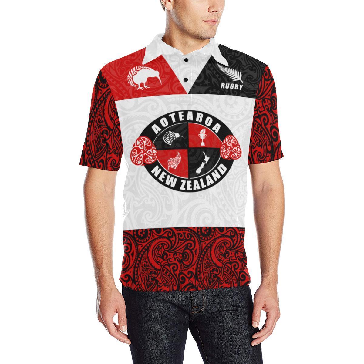 New Zealand Aotearoa Rugby Champion Polo T shirt - Vibe Hoodie Shop