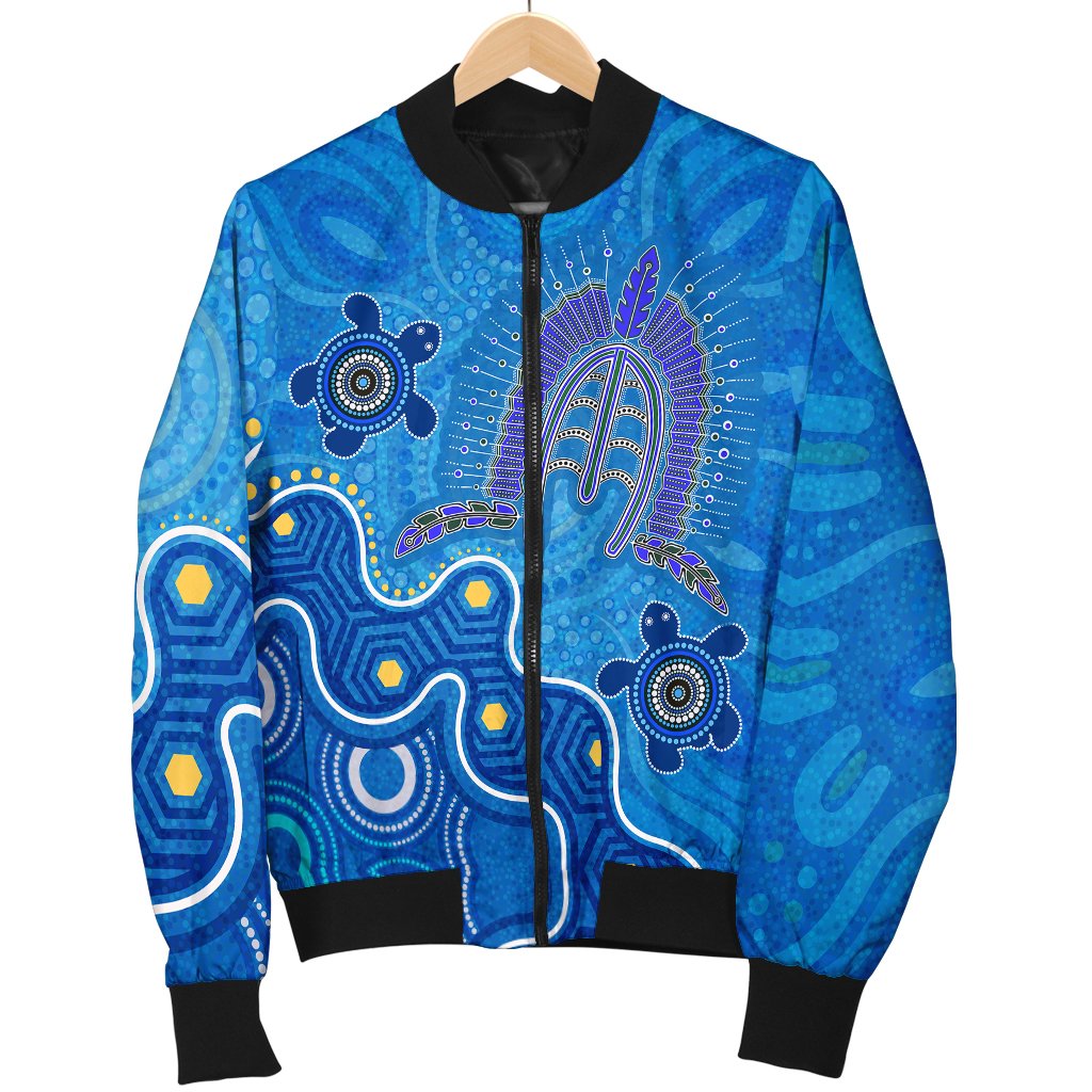 Torres Strait Men's Bomber Jacket - Dhari And Turtle - Vibe Hoodie Shop