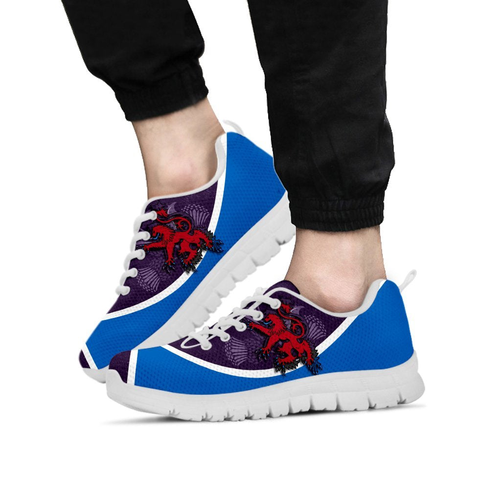 Scotland Sneakers - Scottish Flag and Lion - Vibe Hoodie Shop