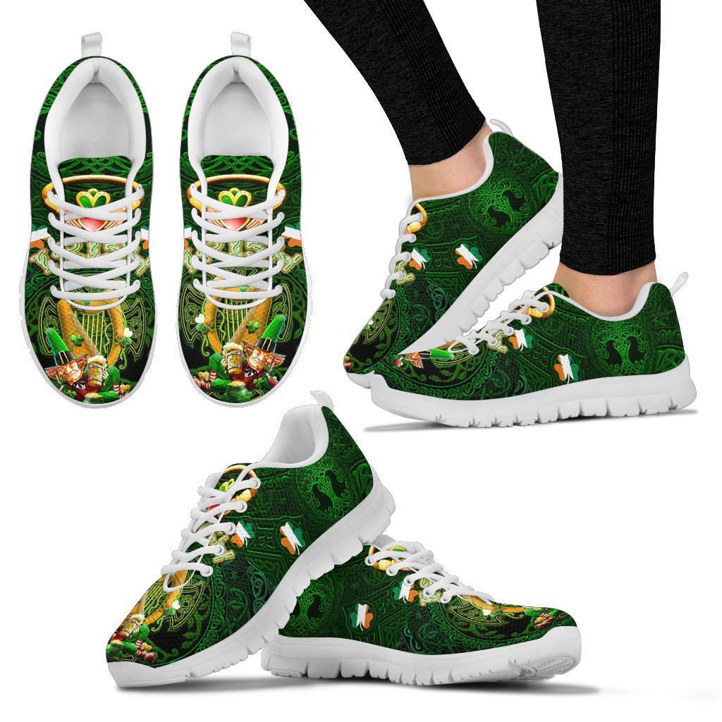 Irish Leprechaun St. Patrick's Day 2021 Sneakers - Ireland's Trickster Fairies - Vibe Hoodie Shop