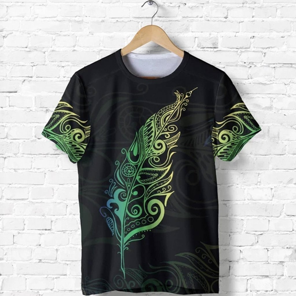 New Zealand Shirt, Light Silver Fern T shirt - Vibe Hoodie Shop