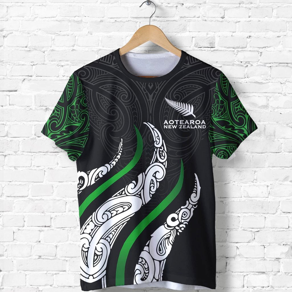 New Zealand Shirt, Aotearoa Koru Fire Style T shirt - Vibe Hoodie Shop