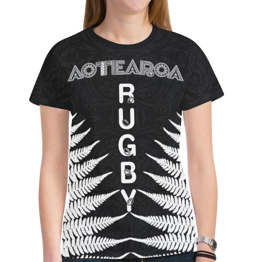 New Zealand Rugby Shirt, Aotearoa Rugby Fern T shirts - Vibe Hoodie Shop