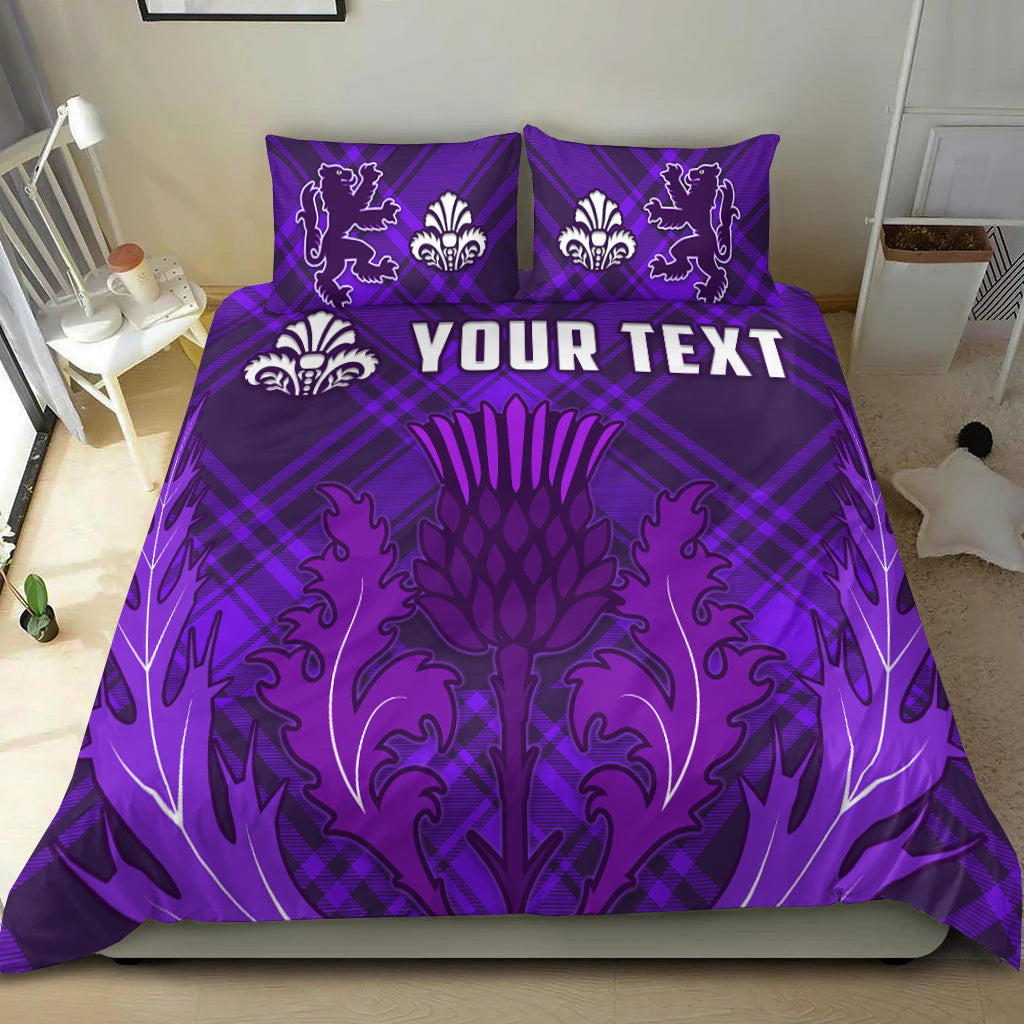 (Custom Personalised) Scotland Bedding Set Thistle Scottish Be Unique - Vibe Hoodie Shop