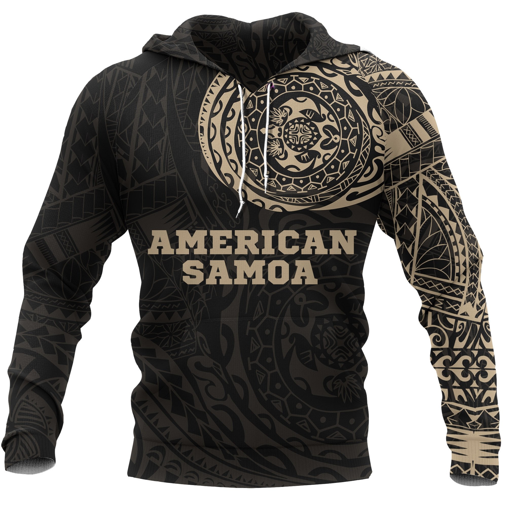 American Samoa Polynesian Tattoo Style Hoodie - Vibe Hoodie Shop