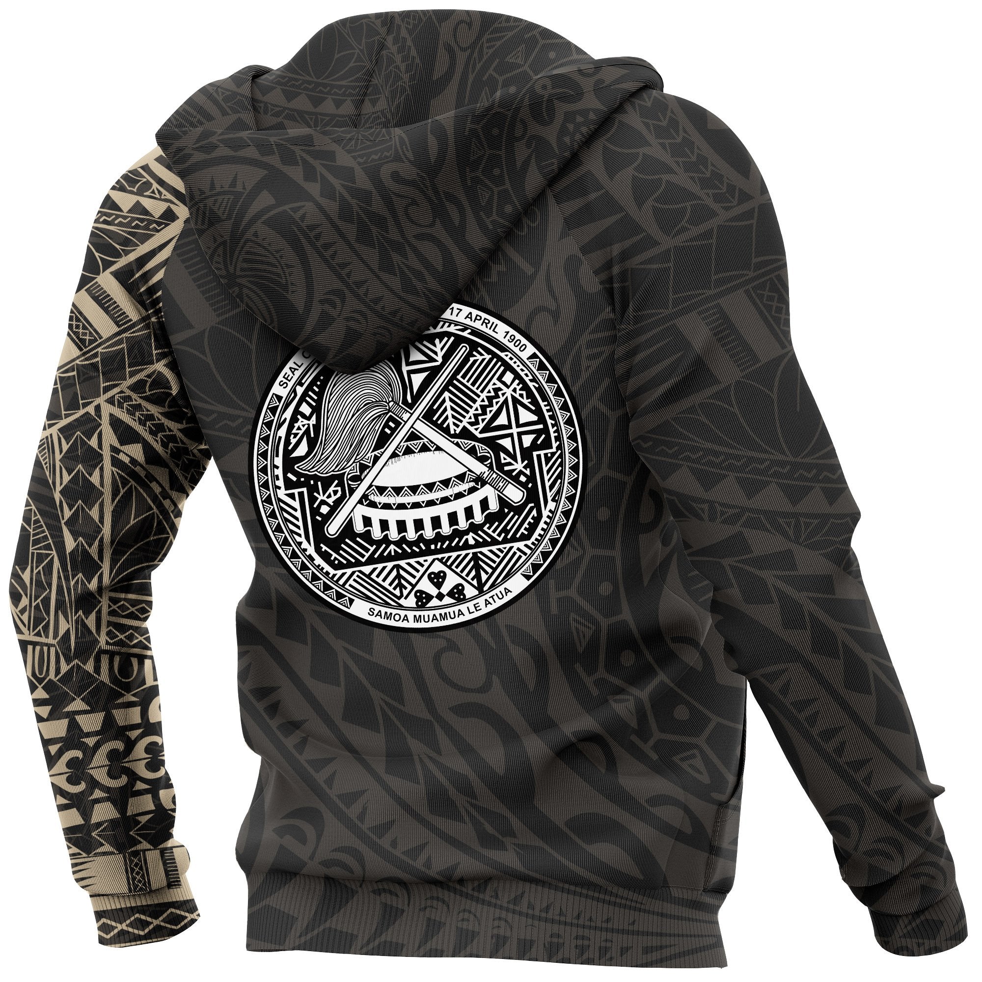 American Samoa Polynesian Tattoo Style Hoodie - Vibe Hoodie Shop