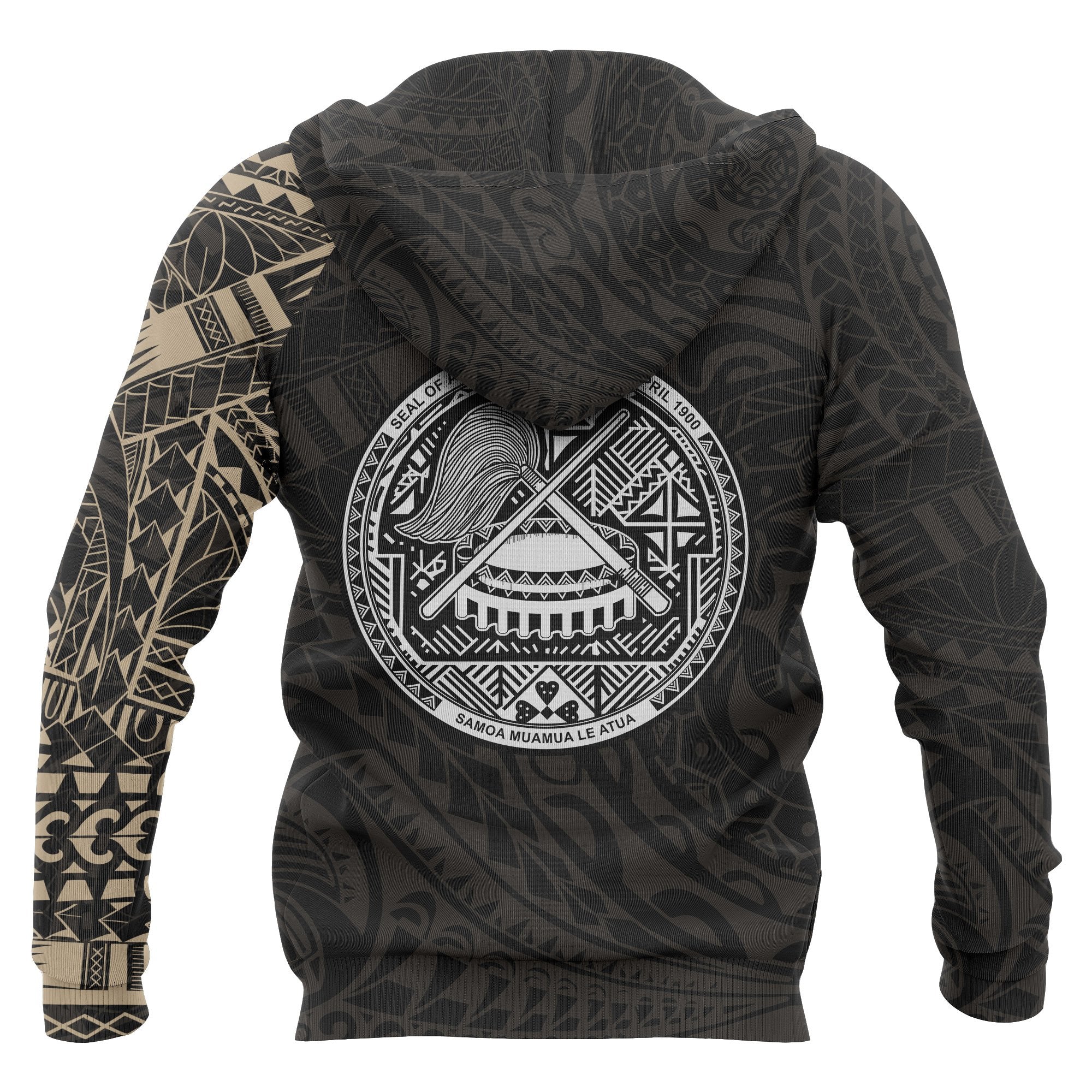 American Samoa Polynesian Tattoo Style Hoodie - Vibe Hoodie Shop