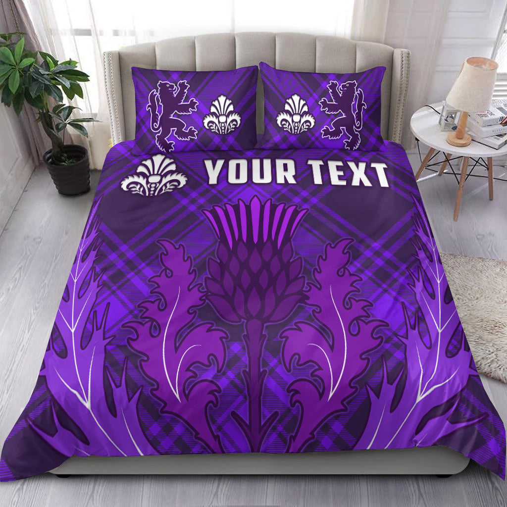 (Custom Personalised) Scotland Bedding Set Thistle Scottish Be Unique - Vibe Hoodie Shop